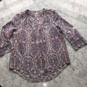 Beautiful silk print Rebecca Taylor top
